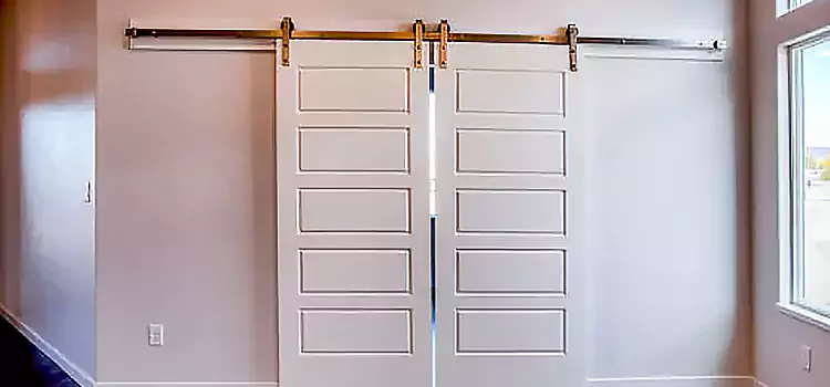 Glass Barn Door with Installation Hardware Kit Kendall West